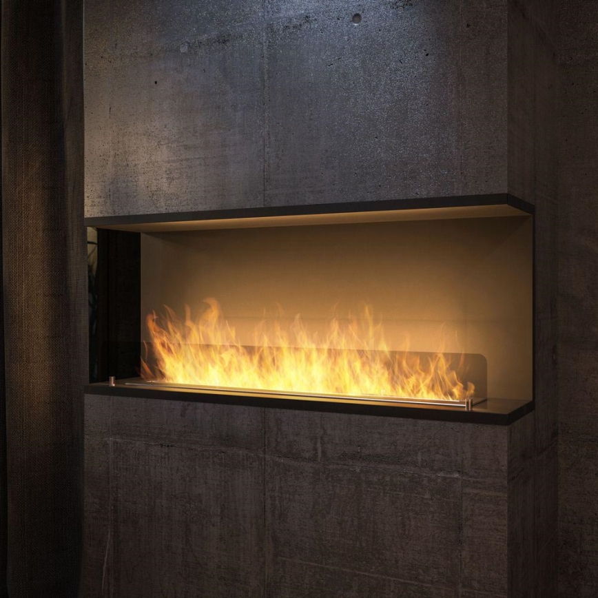 InFire - Inbouwhaard BIO 120x50 cm 3kW zwart