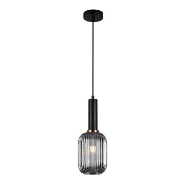 ITALUX - Hanglamp aan een koord ANTIOLA 1xE27/40W/230V diameter 15 cm zwart