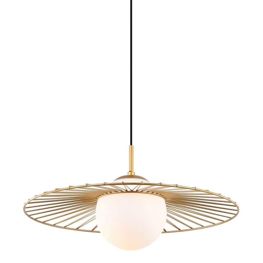 ITALUX - Hanglamp aan een koord SALLY 1xE27/40W/230V goud