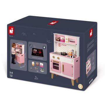 Janod - Houten keuken met LED kookplaat CANDY CHIC