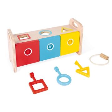 Janod - Jouet interactif en bois MONTESSORI 10 pcs