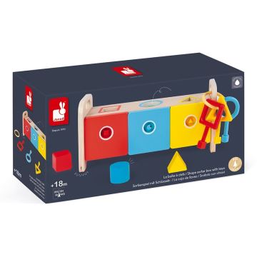 Janod - Jouet interactif en bois MONTESSORI 10 pcs