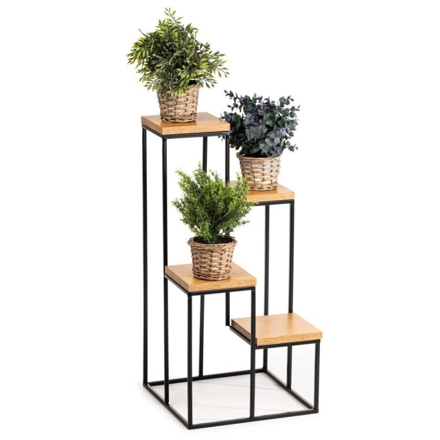 Jardinière KASKADA 70x34 noire/marron