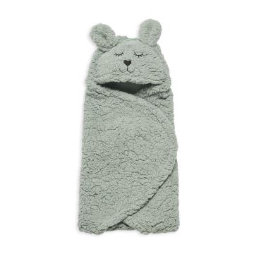 Jollein - Couverture à langer fleece Bunny 100x105 cm Ash Green