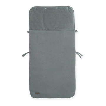 Jollein - Sac pour siège auto fleece BRICK VELVET 42x82 cm Velvet Storm Grey