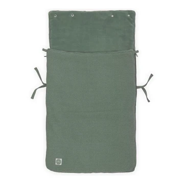 Jollein - Zak voor autostoeltje fleece BASIC KNIT 42x82 cm Ash Green