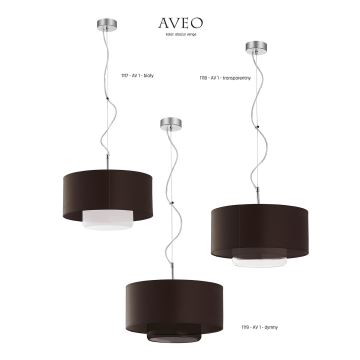 JUPITER 1119-AV1 - Suspension AVEO 1xE27/60W/230V wenge