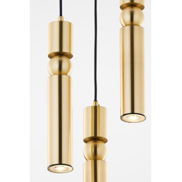 Jupiter 2019 - Hanglamp aan een koord ALAS 3xGU10/10W/230V goud