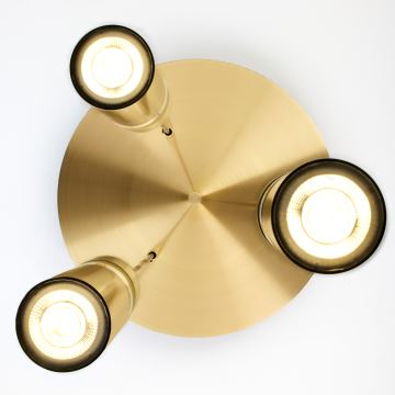 Jupiter 2019 - Hanglamp aan een koord ALAS 3xGU10/10W/230V goud