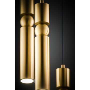 Jupiter 2020 - Hanglamp aan een koord ALAS 5xGU10/10W/230V goud