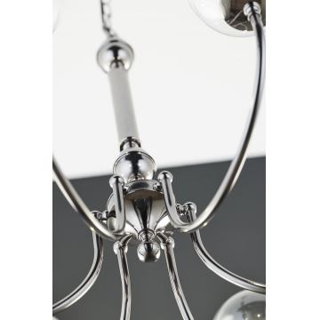 Jupiter 2022 - Suspension chaîne BRILLANTE 6xG9/10W/230V chrome brillant