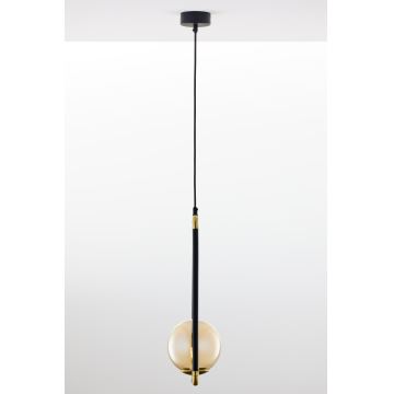 Jupiter 2024 - Hanglamp aan een koord ZAFRA 1xG9/10W/230V zwart/goud/beige