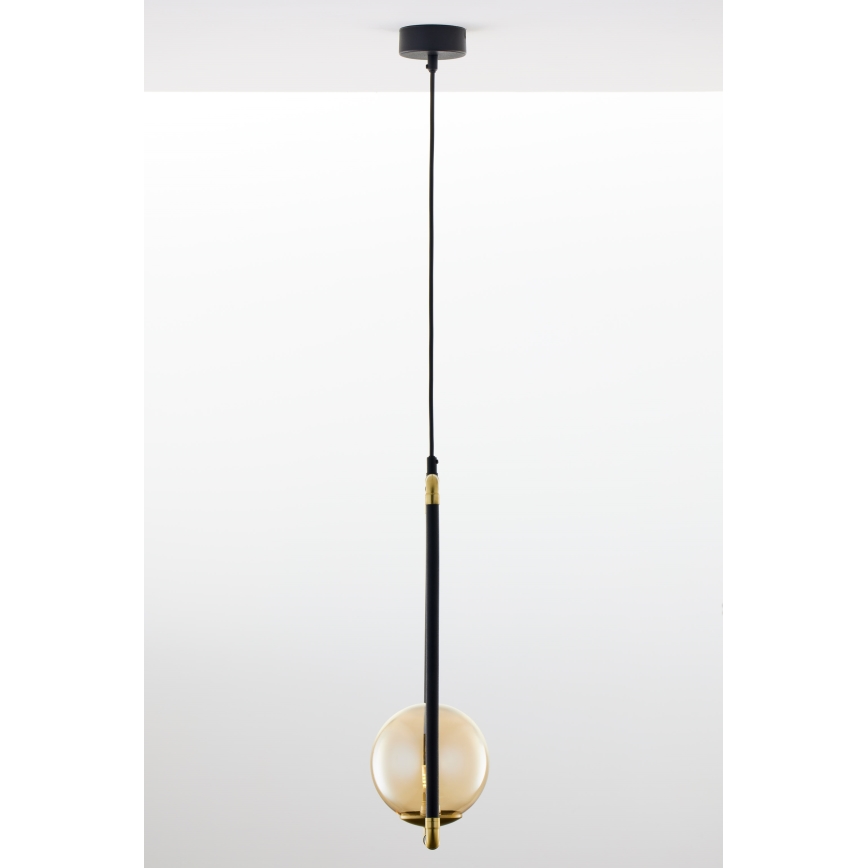 Jupiter 2024 - Hanglamp aan een koord ZAFRA 1xG9/10W/230V zwart/goud/beige