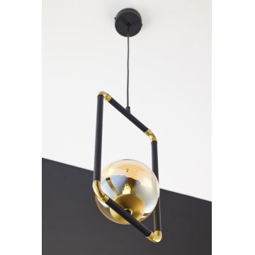 Jupiter 2024 - Hanglamp aan een koord ZAFRA 1xG9/10W/230V zwart/goud/beige