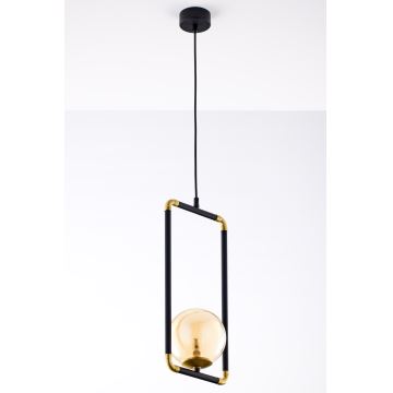 Jupiter 2024 - Hanglamp aan een koord ZAFRA 1xG9/10W/230V zwart/goud/beige