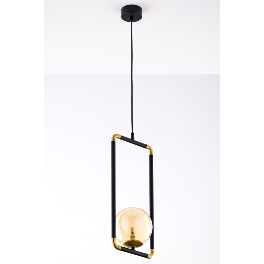 Jupiter 2024 - Hanglamp aan een koord ZAFRA 1xG9/10W/230V zwart/goud/beige