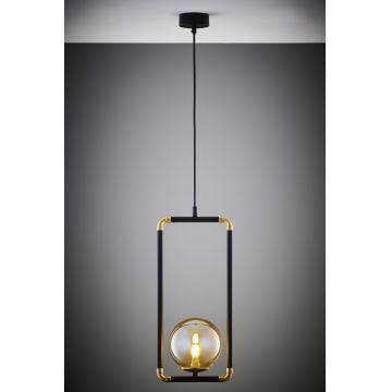 Jupiter 2024 - Hanglamp aan een koord ZAFRA 1xG9/10W/230V zwart/goud/beige