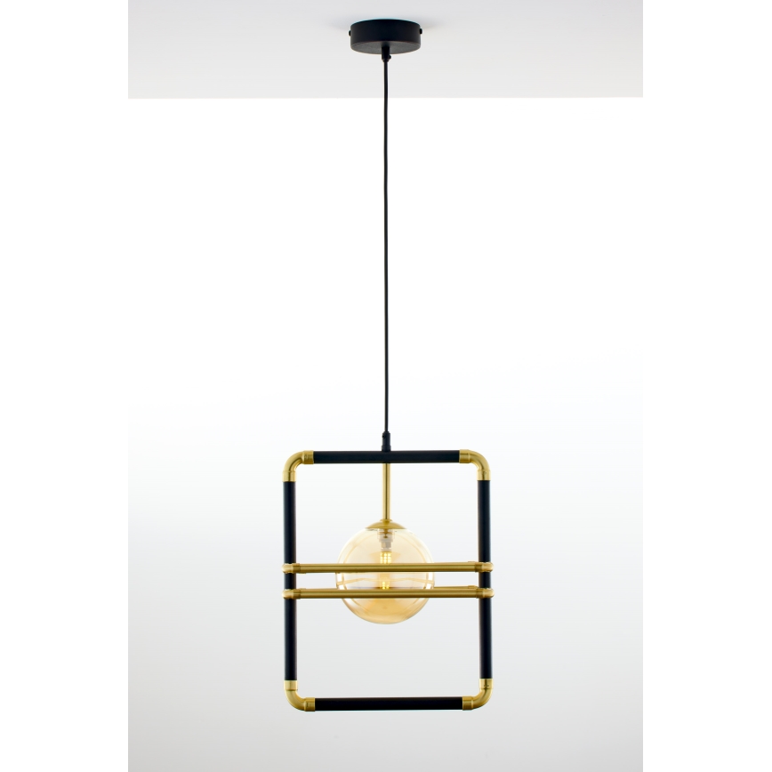 Jupiter 2025 - Hanglamp aan een koord FIORI 1xG9/10W/230V zwart/goud/beige