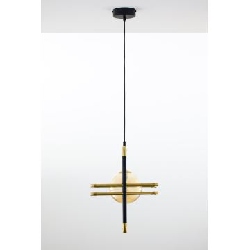 Jupiter 2025 - Hanglamp aan een koord FIORI 1xG9/10W/230V zwart/goud/beige