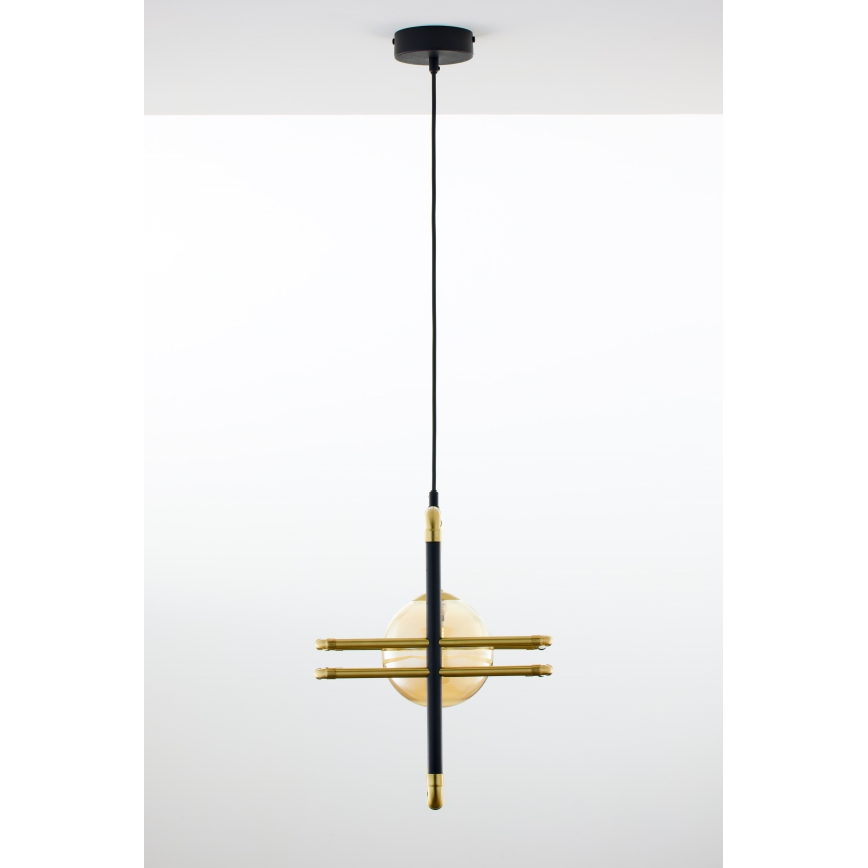 Jupiter 2025 - Hanglamp aan een koord FIORI 1xG9/10W/230V zwart/goud/beige