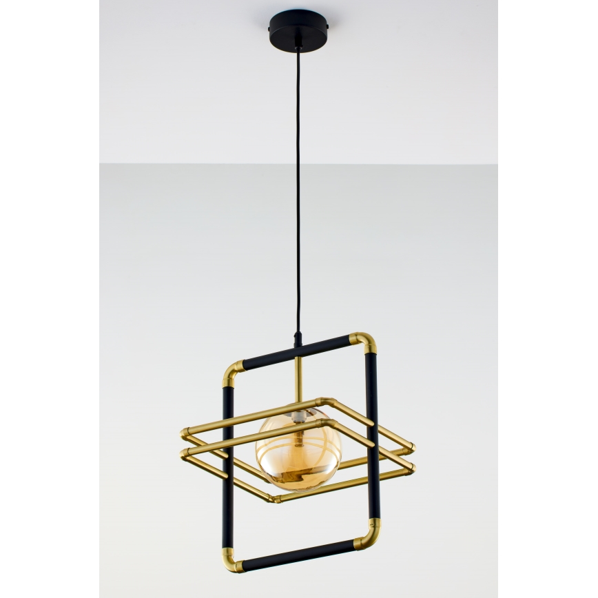 Jupiter 2025 - Hanglamp aan een koord FIORI 1xG9/10W/230V zwart/goud/beige