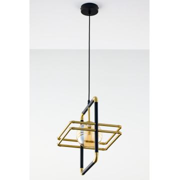 Jupiter 2025 - Hanglamp aan een koord FIORI 1xG9/10W/230V zwart/goud/beige