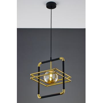 Jupiter 2025 - Hanglamp aan een koord FIORI 1xG9/10W/230V zwart/goud/beige