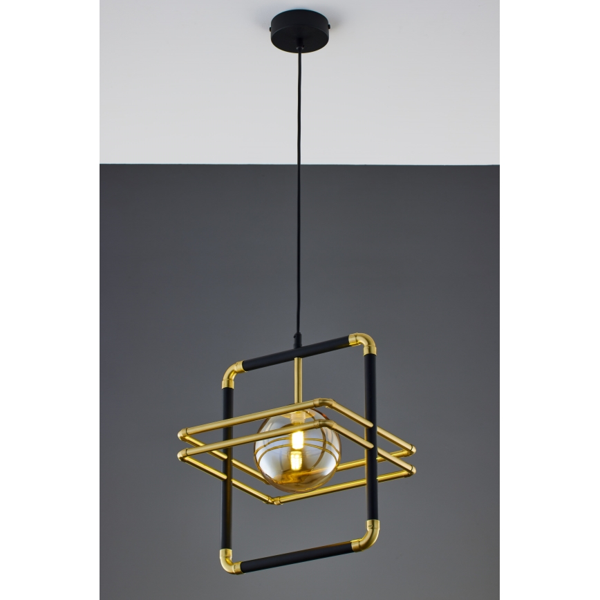 Jupiter 2025 - Hanglamp aan een koord FIORI 1xG9/10W/230V zwart/goud/beige