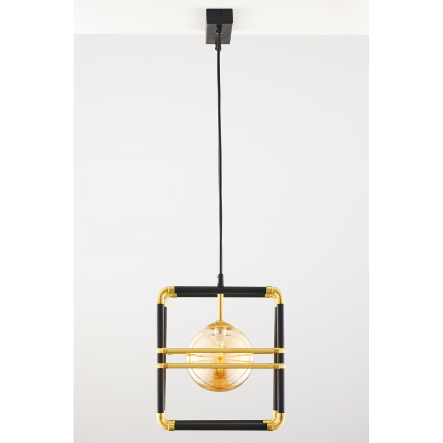 Jupiter 2026 - Hanglamp aan een koord FIORI 2xG9/10W/230V zwart/goud/beige