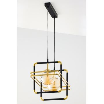 Jupiter 2026 - Hanglamp aan een koord FIORI 2xG9/10W/230V zwart/goud/beige