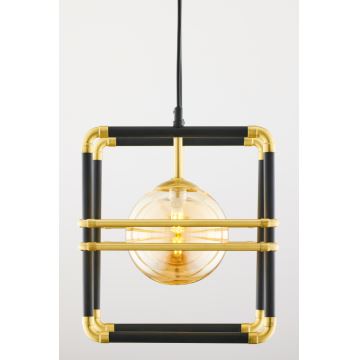 Jupiter 2026 - Hanglamp aan een koord FIORI 2xG9/10W/230V zwart/goud/beige