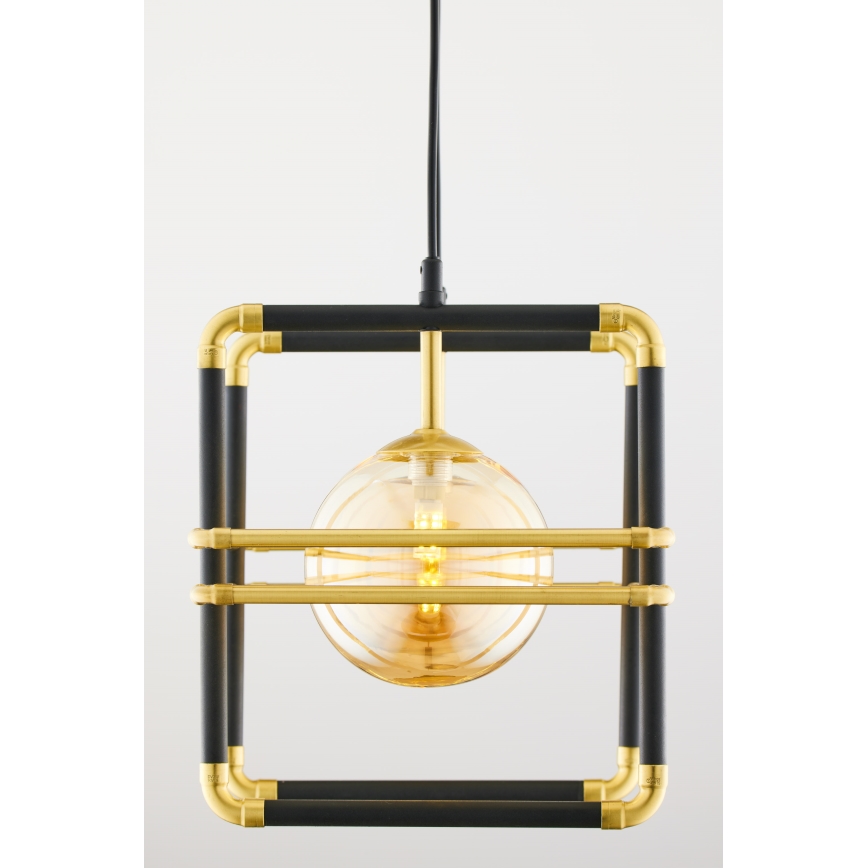 Jupiter 2026 - Hanglamp aan een koord FIORI 2xG9/10W/230V zwart/goud/beige