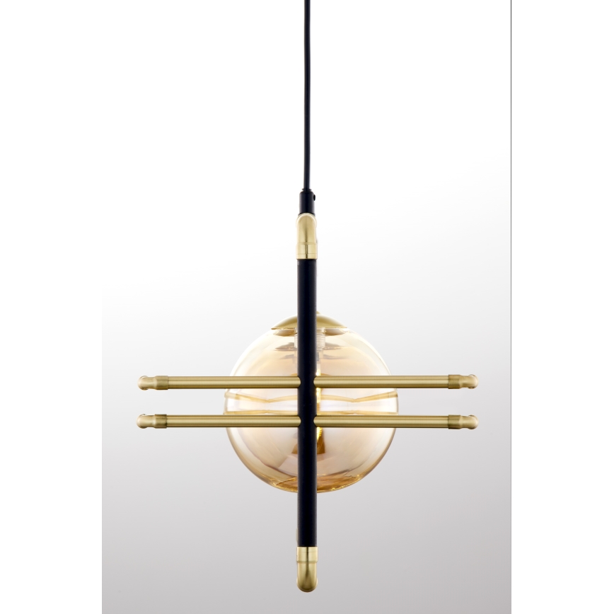 Jupiter 2027 - Hanglamp aan een koord FIORI 3xG9/10W/230V zwart/goud/beige