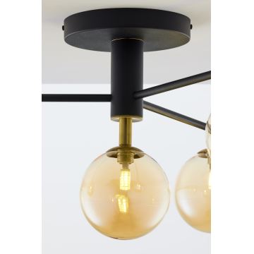 Jupiter 2031 - Bevestigde hanglamp FIGARO 4xG9/10W/230V zwart/goud/beige