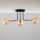 Jupiter 2037 - Hanglamp met vaste pendel BURANO 3xG9/10W/230V zwart/goud/beige