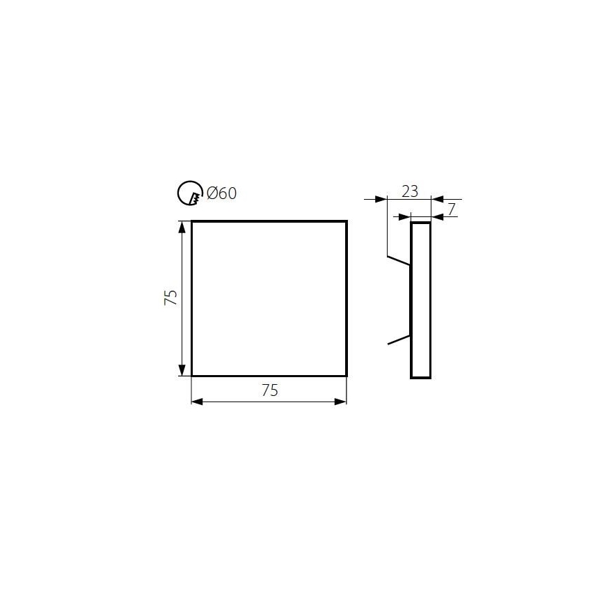 Kanlux 23117 - LED Trapverlichting ORID LED/0,8W/12V 6500K