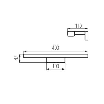 Éclairage miroir salle de bain ASTEN LED/8W/230V IP44