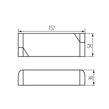 LED Elektrische transformator 60W/24V