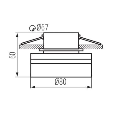 Inbouwspot GOVIK 10W zwart