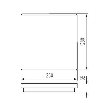 Plafonnier LED extérieur avec détecteur BENO LED/24W/230V 4000K IP54 anthracite