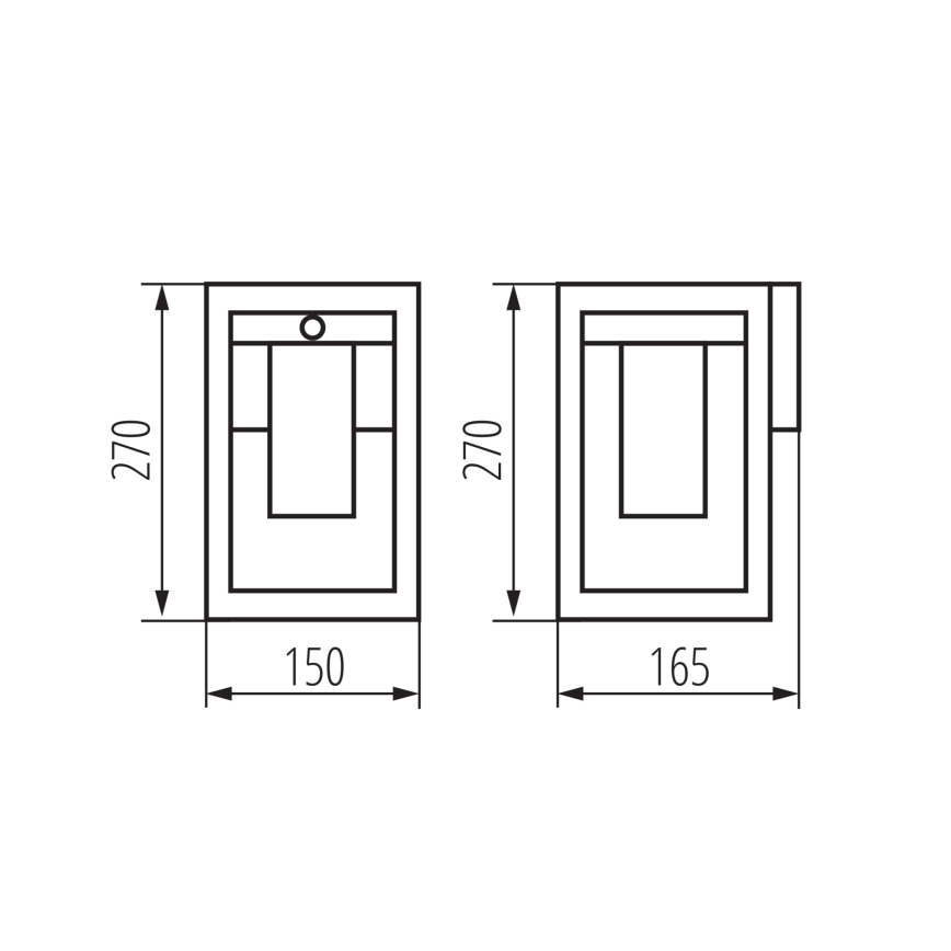 Applique murale extérieure avec détecteur VIMO 1xE27/15W/230V IP44