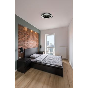 Luminaire à intensité variable avec ventilateur PLAVE 48W/230V 3000/4000/6500K + télécommande