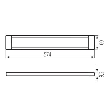 LED Dimbare meubelverlichting DAXA LED/9W/24V 3000/4000/5500K