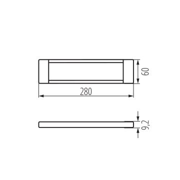 LED Dimbare meubelverlichting DAXA LED/5W/24V 3000/4000/5500K