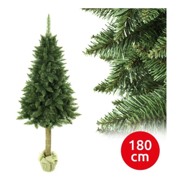 Kerstboom op een verhoging 180 cm dennenboom