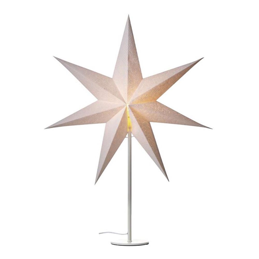 Kerstdecoratie 1xE14/25W/230V d. 45 cm wit