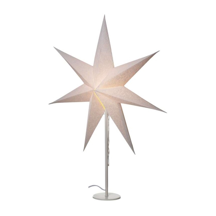 Kerstdecoratie 1xE14/25W/230V d. 45 cm wit