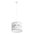 Kinder hanglamp aan een koord CAT 1xE27/15W/230V diameter 40 cm kat