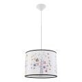 Kinder hanglamp aan een koord OWLS 1xE27/15W/230V diameter 40 cm uilen