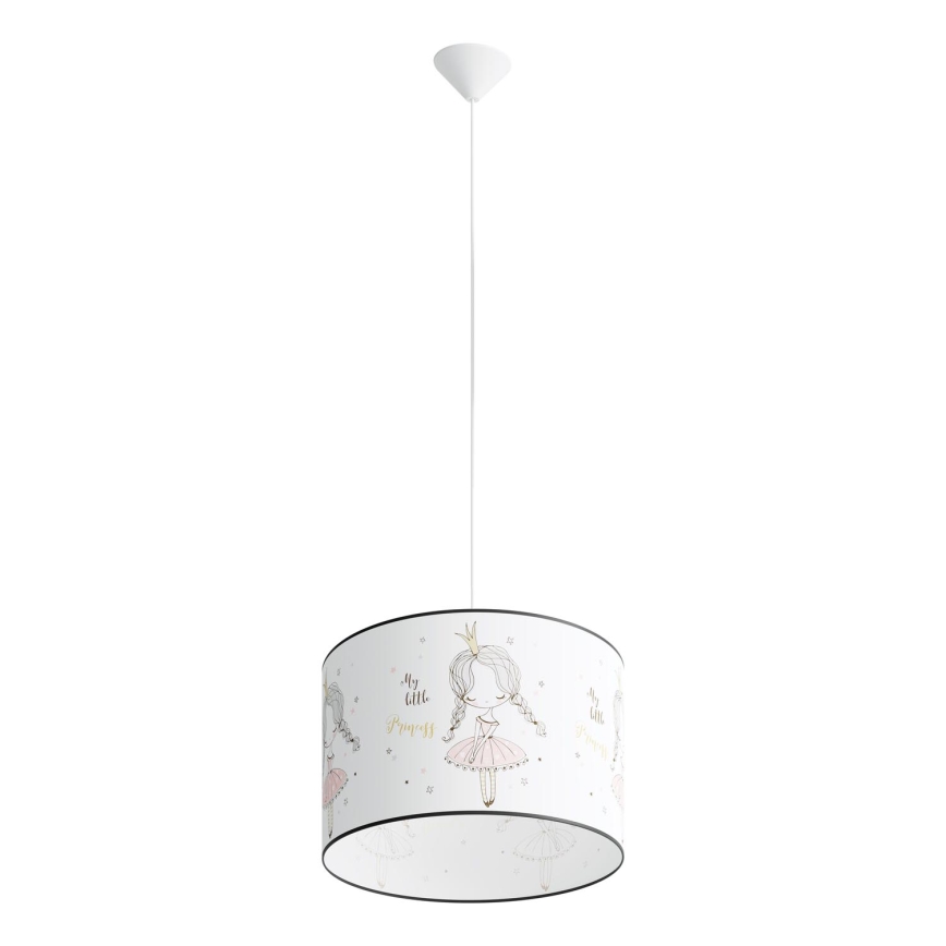 Kinder hanglamp aan een koord PRINCESS 1xE27/15W/230V diameter 40 cm